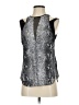 Rebecca Taylor 100% Rayon Silver Sleeveless Blouse Size 0 - photo 1