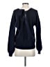 Blu Pepper Solid Blue Pullover Sweater Size S - photo 2