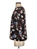 J.Jill Floral Black 3/4 Sleeve Blouse Size S - photo 5