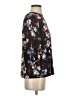 J.Jill Floral Black 3/4 Sleeve Blouse Size S - photo 4