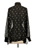 CAbi Stars Black Long Sleeve Blouse Size S - photo 2