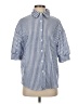 Shein Stripes Blue 3/4 Sleeve Blouse Size 4 - photo 1