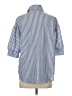 Shein Stripes Blue 3/4 Sleeve Blouse Size 4 - photo 2