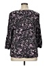 Unbranded 100% Viscose Purple 3/4 Sleeve Blouse Size 0X - photo 2