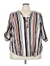 Torrid Stripes Multi Color Ivory 3/4 Sleeve Blouse Size 3X Plus (3) - photo 1