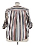 Torrid Stripes Multi Color Ivory 3/4 Sleeve Blouse Size 3X Plus (3) - photo 2