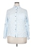 Amaryllis 100% Cotton Checkered-gingham Blue Long Sleeve Button-Down Shirt Size 2X - photo 1