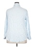 Amaryllis 100% Cotton Checkered-gingham Blue Long Sleeve Button-Down Shirt Size 2X - photo 2