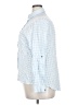 Amaryllis 100% Cotton Checkered-gingham Blue Long Sleeve Button-Down Shirt Size 2X - photo 5