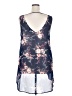 Torrid 100% Polyester Blue Sleeveless Blouse Size 2X Plus (2) - photo 2