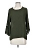 Sweet Rain 100% Polyester Green 3/4 Sleeve Blouse Size M - photo 1
