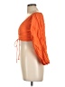 Urban Outfitters 100% Polyester Orange 3/4 Sleeve Top Size L - photo 5
