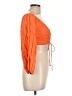 Urban Outfitters 100% Polyester Orange 3/4 Sleeve Top Size L - photo 4