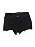 Almost Famous Black Denim Shorts Size 7 - photo 1