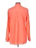 Express Solid Orange Long Sleeve Blouse Size L - photo 2