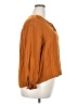Knox Rose 100% Rayon Brown Long Sleeve Blouse Size XXL - photo 4