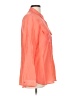 Express Solid Orange Long Sleeve Blouse Size L - photo 4