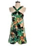 Zara 100% Polyester Tropical Green Romper Size XXS - photo 1