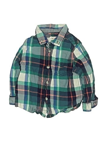 Cat & Jack Long Sleeve Button-Down Shirt (view 1)