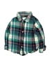 Cat & Jack 100% Cotton Plaid Green Long Sleeve Button-Down Shirt 12-18 MO / 18 MO - photo 1