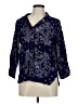Assorted Brands Paisley Blue 3/4 Sleeve Blouse Size M - photo 1