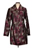 Tribal 100% Polyester Color Block Burgundy Cardigan Size 6 - photo 1