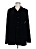 August Silk Black Long Sleeve Button-Down Shirt Size M - photo 1