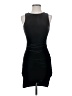 Aqua Solid Black Cocktail Dress Size S - photo 1