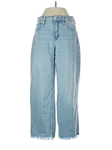 Madewell The Perfect Vintage Wide-Leg Crop Jean in Altoona Wash: Raw-Hem Edition (view 1)
