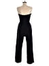 Monteau Solid Black Jumpsuit Size M - photo 2