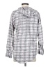 Aerie Plaid Gray Long Sleeve Button-Down Shirt Size S - photo 2