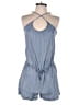 Gap 100% Lyocell Solid Blue Romper Size XS - photo 1