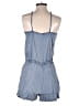 Gap 100% Lyocell Solid Blue Romper Size XS - photo 2