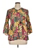 Chloe+Rene 100% Polyester Yellow 3/4 Sleeve Blouse Size S - photo 1