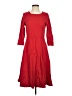 Lands' End Solid Red Casual Dress Size S - photo 1