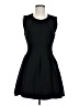 VERTIGO Solid Black Cocktail Dress Size M - photo 1