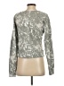 J.Crew 100% Cotton Metallic Silver Pullover Sweater Size XS - photo 2