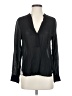 Vince. 100% Rayon Black Long Sleeve Blouse Size 2 - photo 1