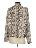 J by Joie 100% Polyester Animal Print Ivory Long Sleeve Blouse Size S - photo 2
