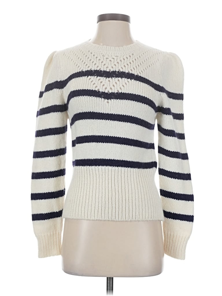 Pre-owned St. Roche Turtleneck Sweater In White