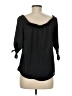 Love, Fire 100% Polyester Black 3/4 Sleeve Blouse Size M - photo 2