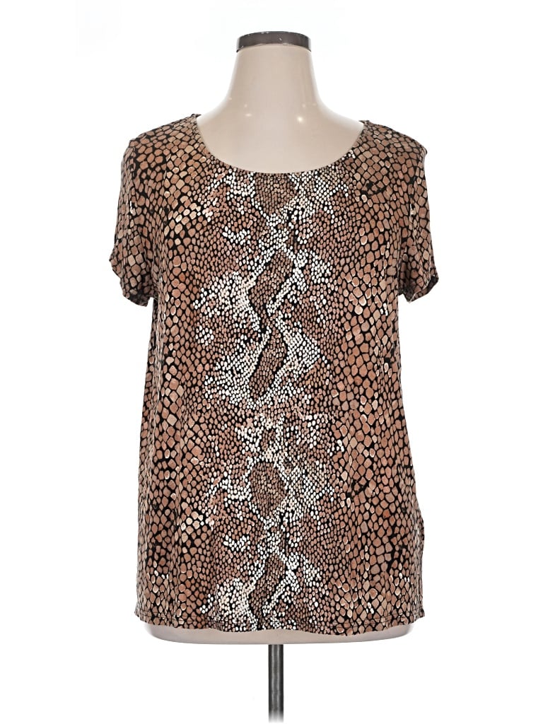 Pre-owned Covington Short Sleeve T-shirt In Brown