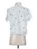 Madewell 100% Cotton Polka Dots Blue Short Sleeve Button-Down Shirt Size XXS - photo 2