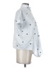 Madewell 100% Cotton Polka Dots Blue Short Sleeve Button-Down Shirt Size XXS - photo 4
