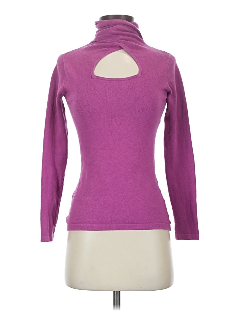 Pre-owned Bisou Bisou Turtleneck Sweater In Purple
