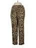H&M 100% Polyamide Animal Print Gold Casual Pants Size 4 - photo 1