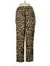 H&M 100% Polyamide Animal Print Gold Casual Pants Size 4 - photo 2