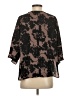 Paper Crown Brown 3/4 Sleeve Blouse Size S - photo 2