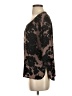Paper Crown Brown 3/4 Sleeve Blouse Size S - photo 5
