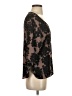 Paper Crown Brown 3/4 Sleeve Blouse Size S - photo 4